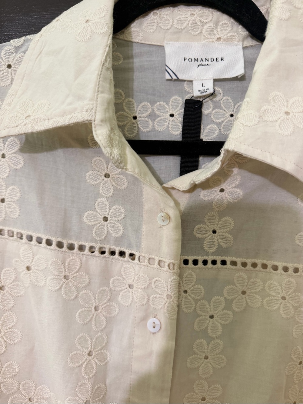 Tuckernuck White Eyelet Shirt Midi Dress - Picture 4 of 4